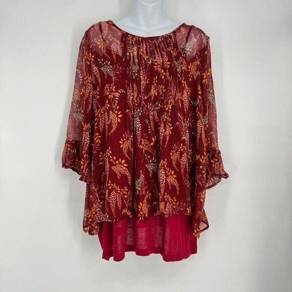 Sundance Winthrop Garden‎ Blouse Top Size XL - Picture 1 of 7